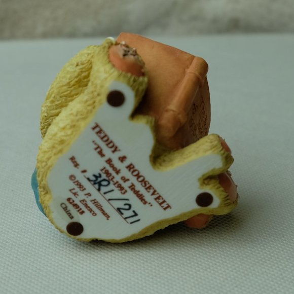 Cherished Teddies The Book of Teddies Teddy and Roosevelt Figurine Vintage 1993 - Picture 4 of 7